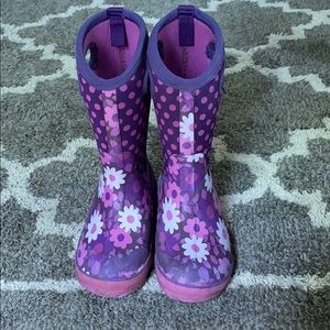 BOGS Flower Dots Boots Size 1